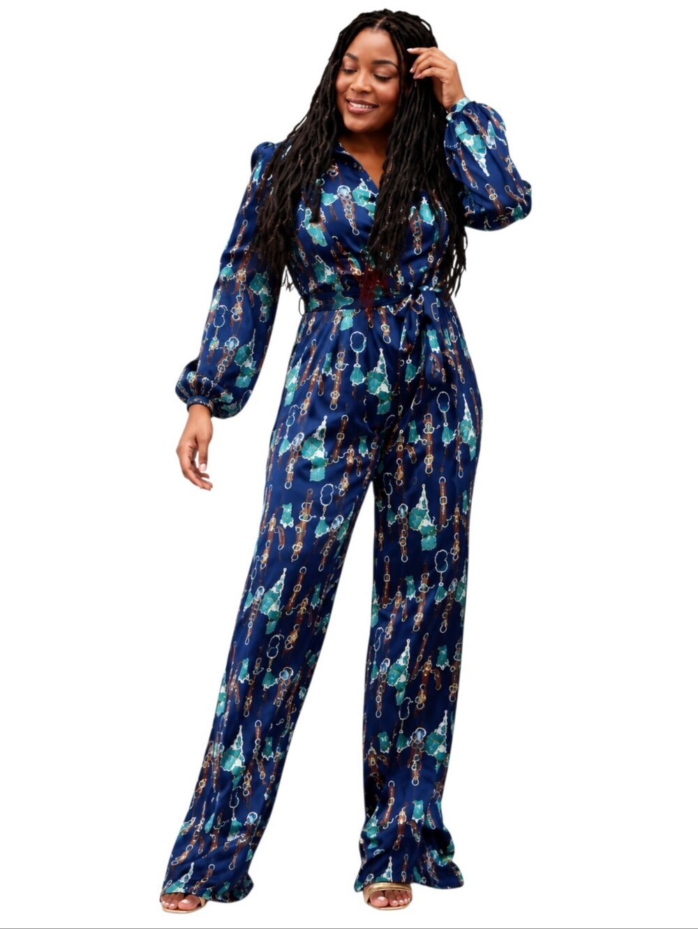 Miss Avenue Elegant Satin Jumpsuit